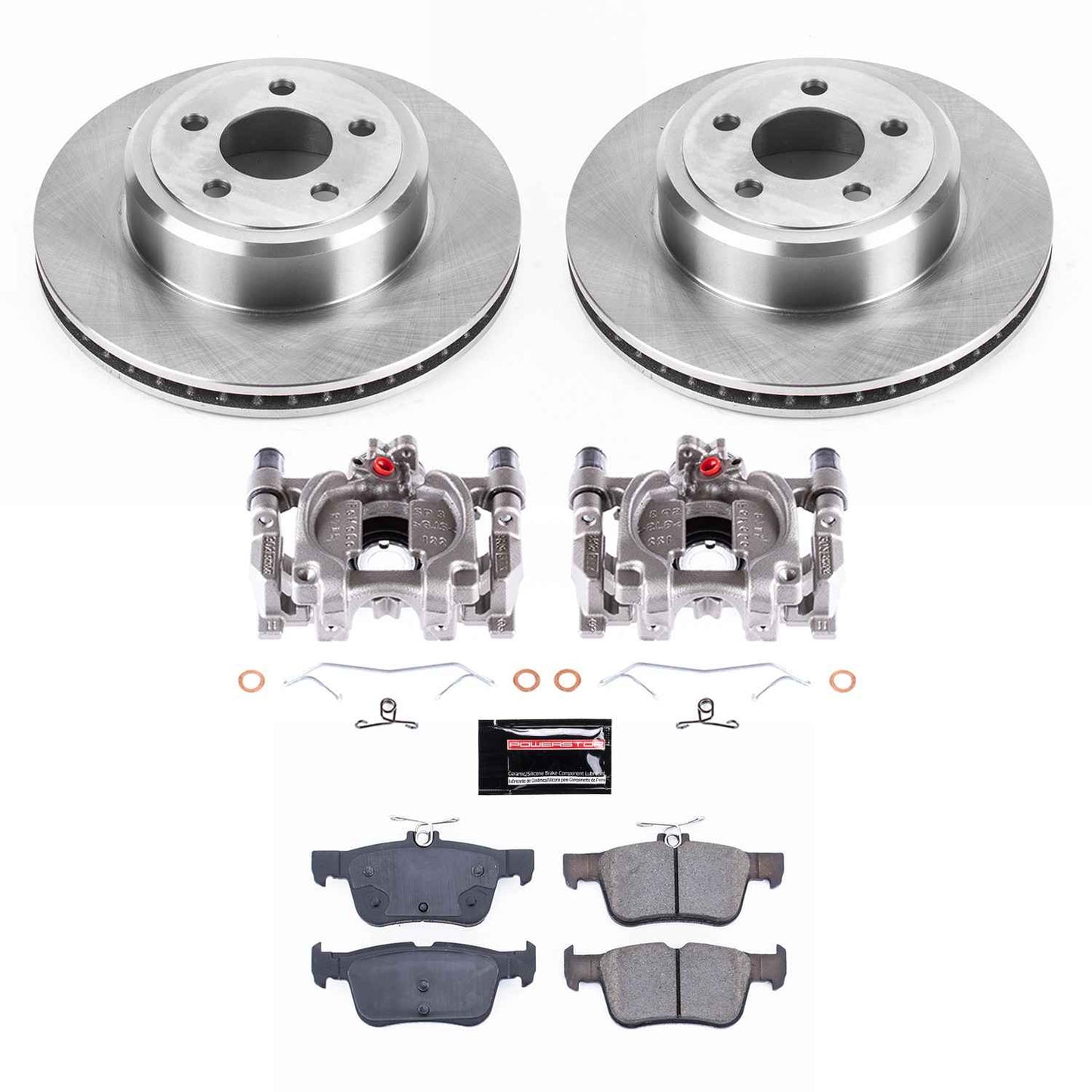 PowerStop Power Stop 13-17 Ford Fusion Rear Autospecialty Brake Kit w/Calipers KCOE6817A