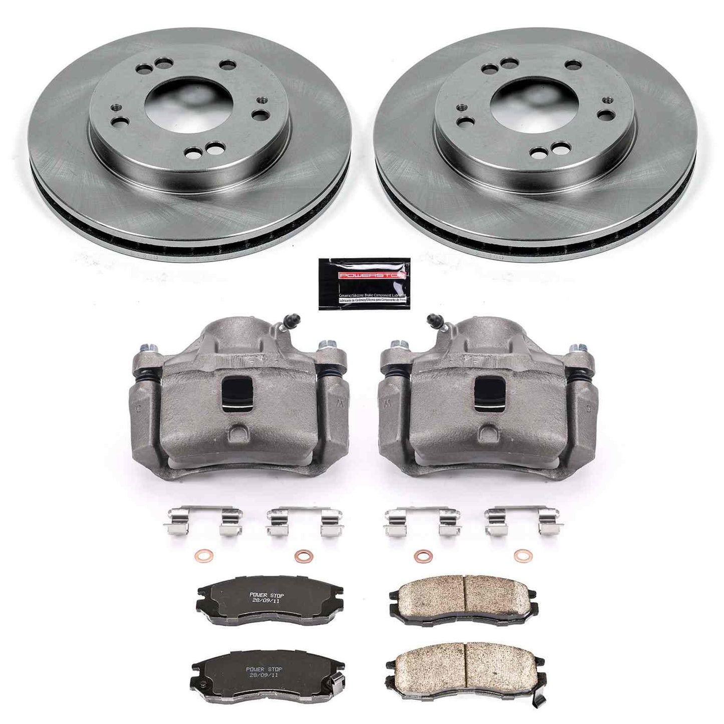 PowerStop Power Stop 95-00 Chrysler Sebring Front Autospecialty Brake Kit w/Calipers KCOE681B