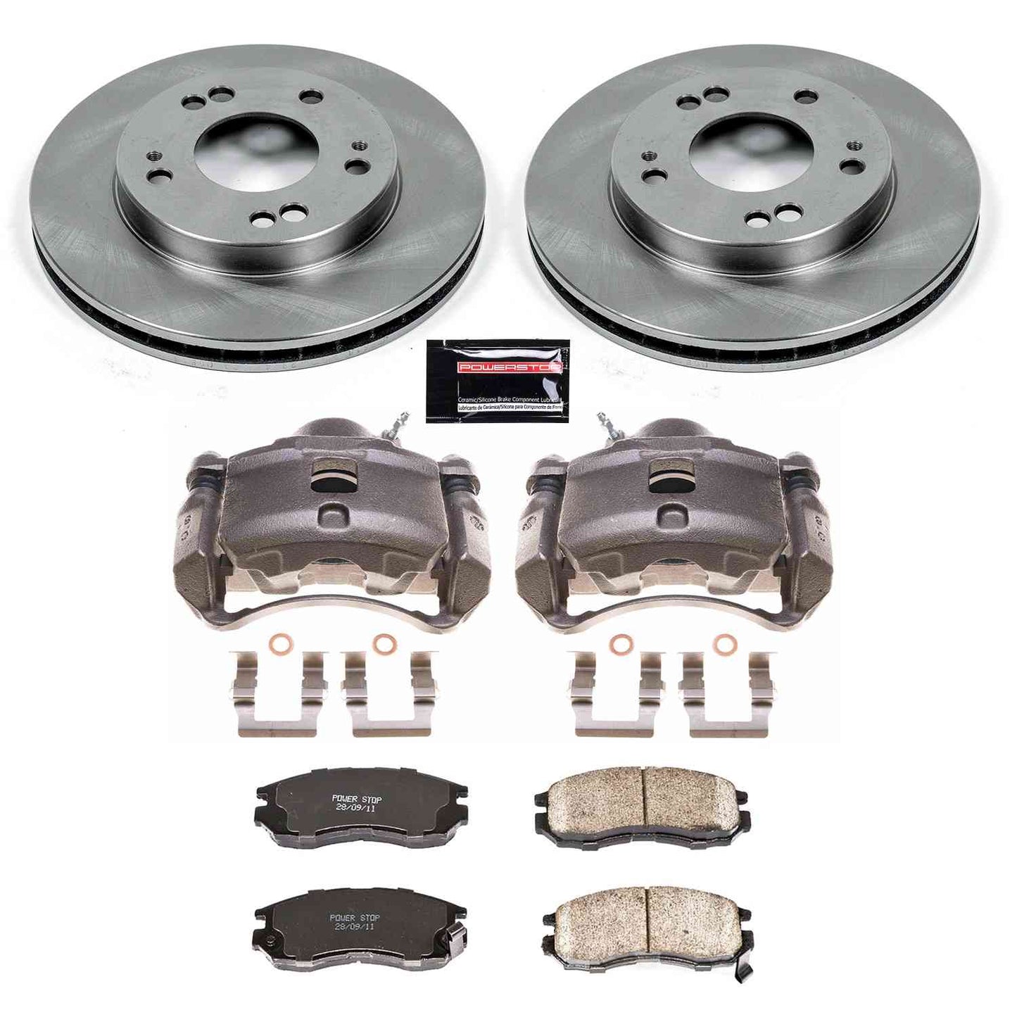 Power Stop 01-05 Chrysler Sebring Front Autospecialty Kit w/Calipers KCOE681C