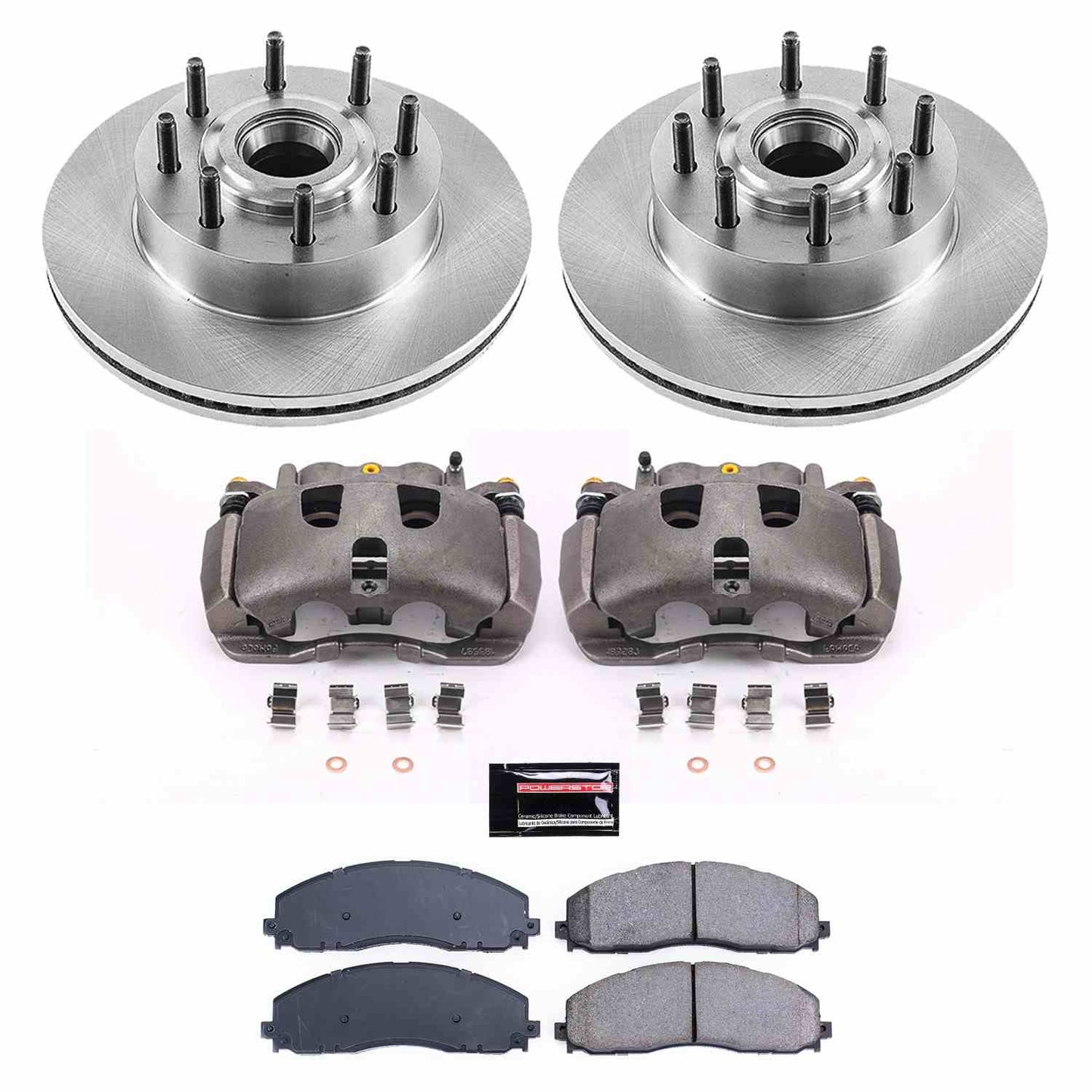 PowerStop Power Stop 13-22 Ford F-350 Super Duty Front Autospecialty Brake Kit w/Calipers KCOE6821