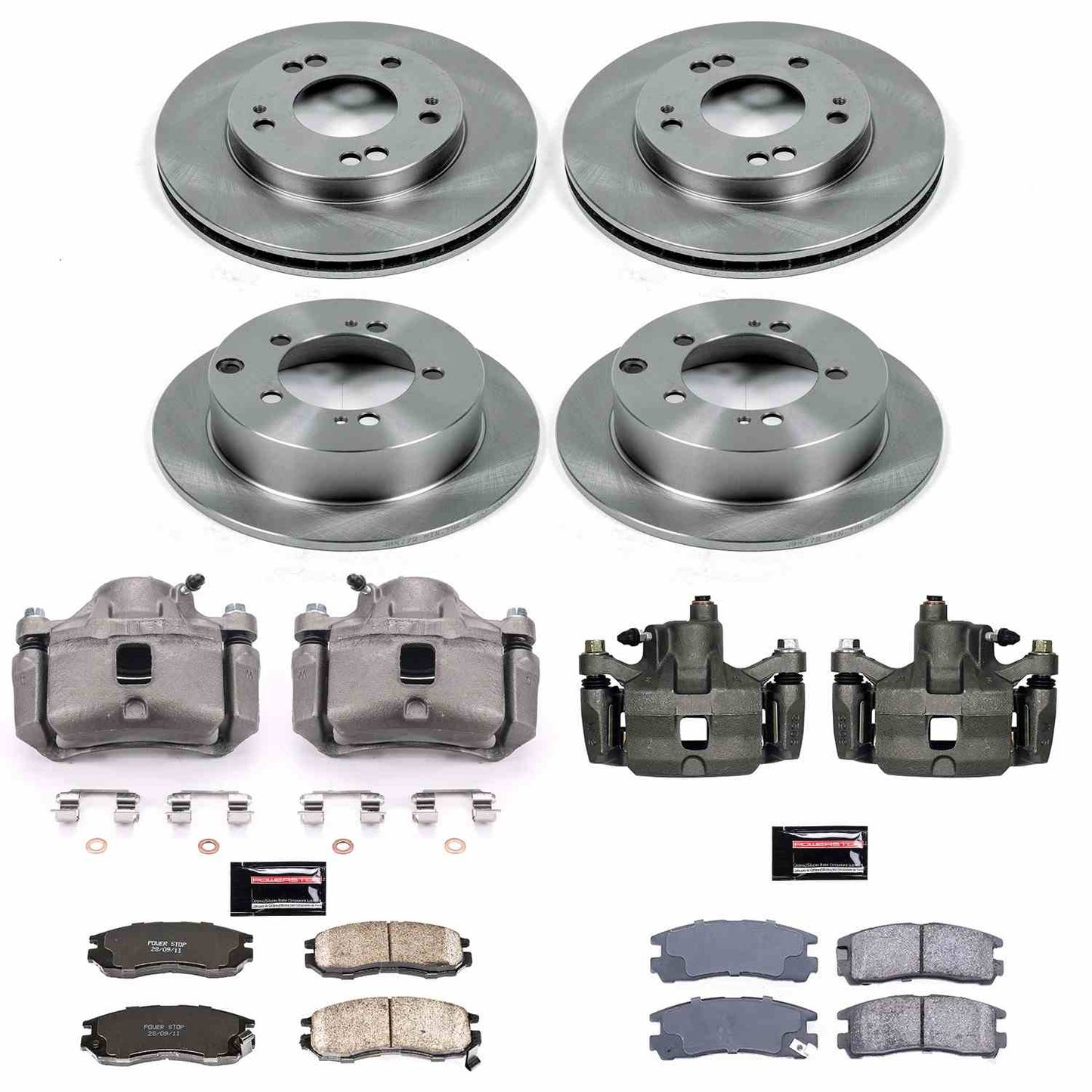 PowerStop Power Stop 95-00 Chrysler Sebring Autospecialty Kit w/ Calipers - Front and Rear KCOE683