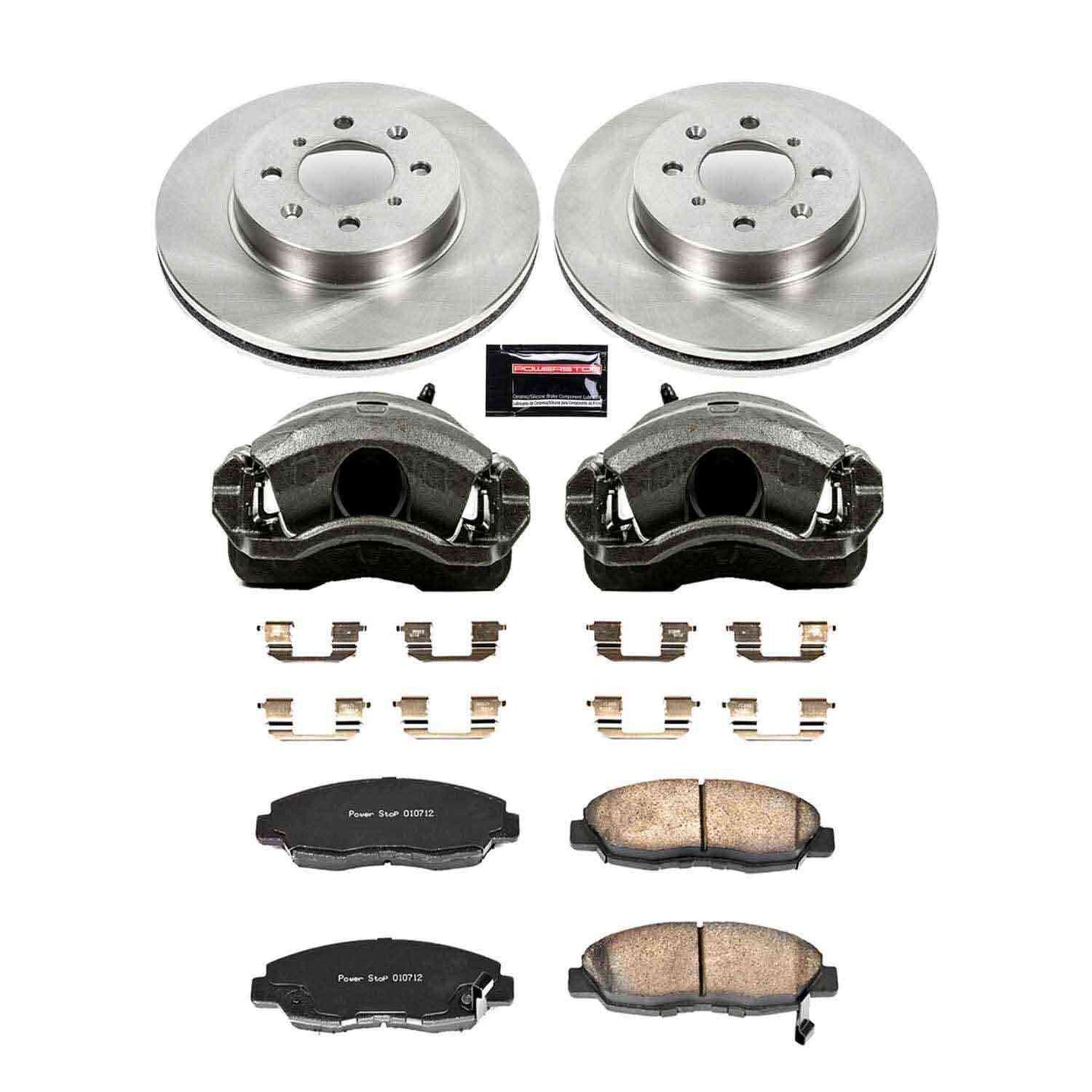 PowerStop Power Stop 96-05 Honda Civic Front Autospecialty Brake Kit w/Calipers KCOE690
