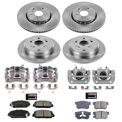PowerStop Power Stop 13-18 Acura RDX Autospecialty Kit w/ Calipers - Front and Rear KCOE6939