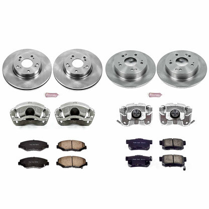 PowerStop Power Stop 2013 Acura ILX Autospecialty Kit w/ Calipers - Front and Rear KCOE6942