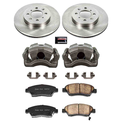PowerStop Power Stop 93-95 Honda Civic Front Autospecialty Brake Kit w/Calipers KCOE694A