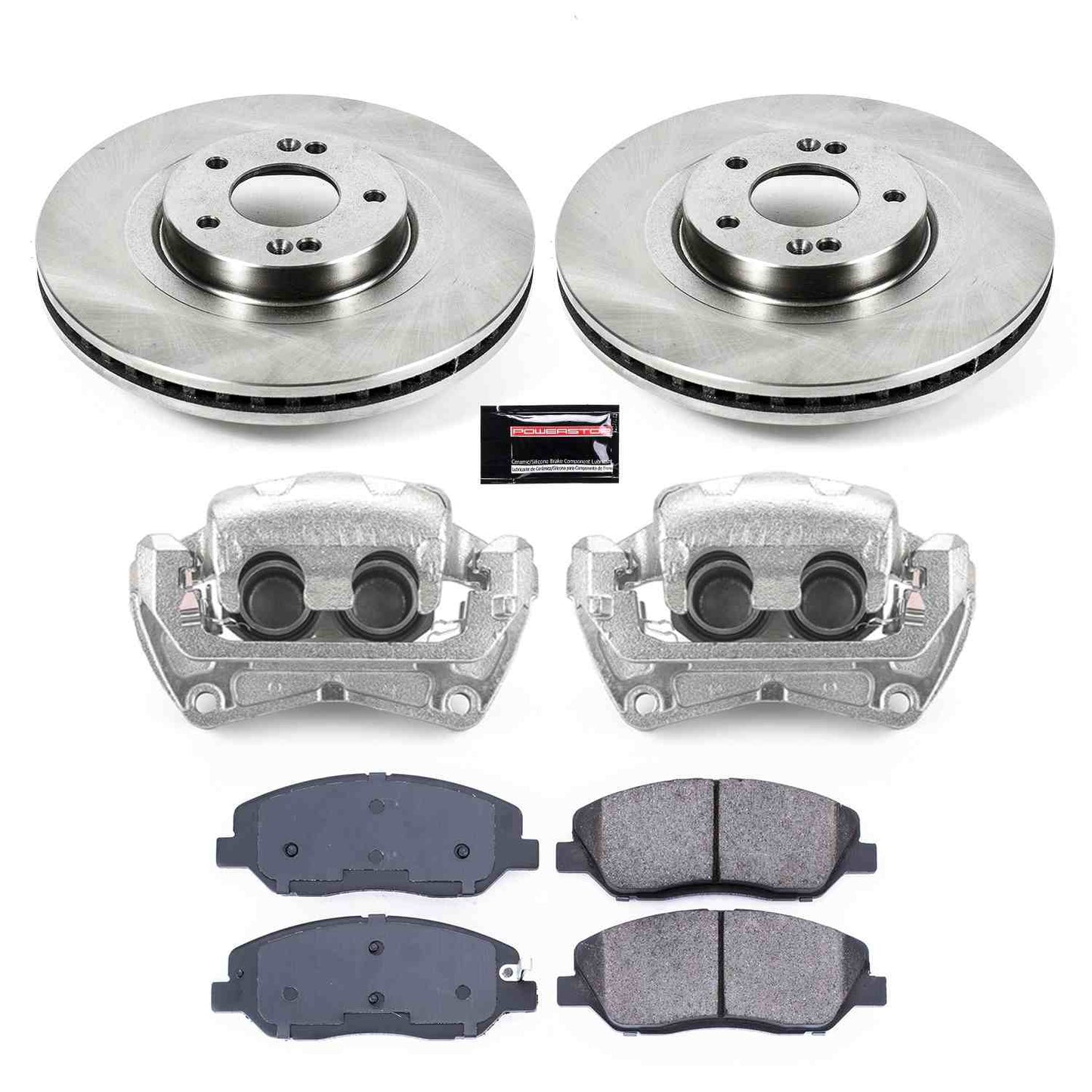 PowerStop Power Stop 13-16 Hyundai Santa Fe Front Autospecialty Brake Kit w/Calipers KCOE6951