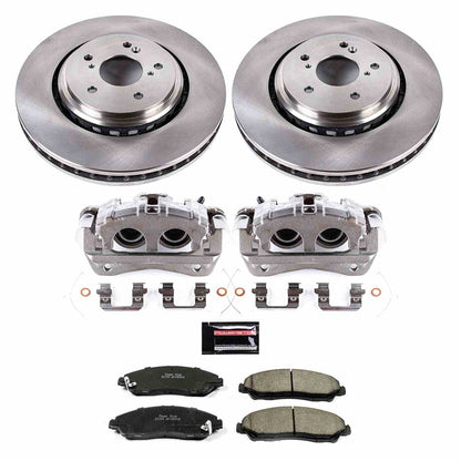 PowerStop Power Stop 14-16 Acura MDX Front Autospecialty Brake Kit w/Calipers KCOE6957