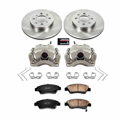 PowerStop Power Stop 03-05 Honda Civic Front Autospecialty Brake Kit w/Calipers KCOE696