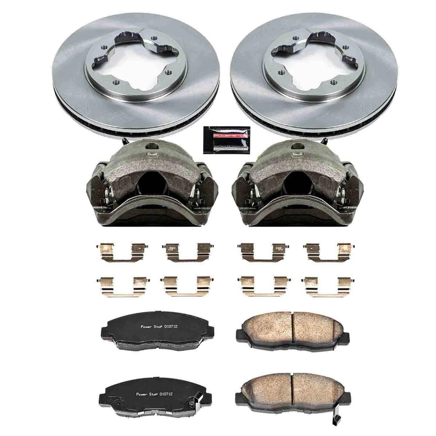 PowerStop Power Stop 1997 Acura CL Front Autospecialty Brake Kit w/Calipers KCOE697
