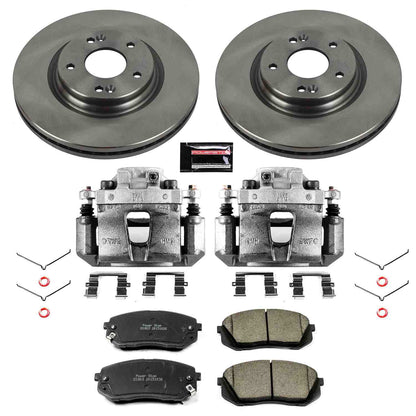 PowerStop Power Stop 15-16 Hyundai Sonata Front Autospecialty Brake Kit w/Calipers KCOE6982