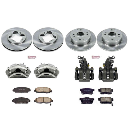 PowerStop Power Stop 1997 Acura CL Autospecialty Kit w/ Calipers - Front and Rear KCOE698