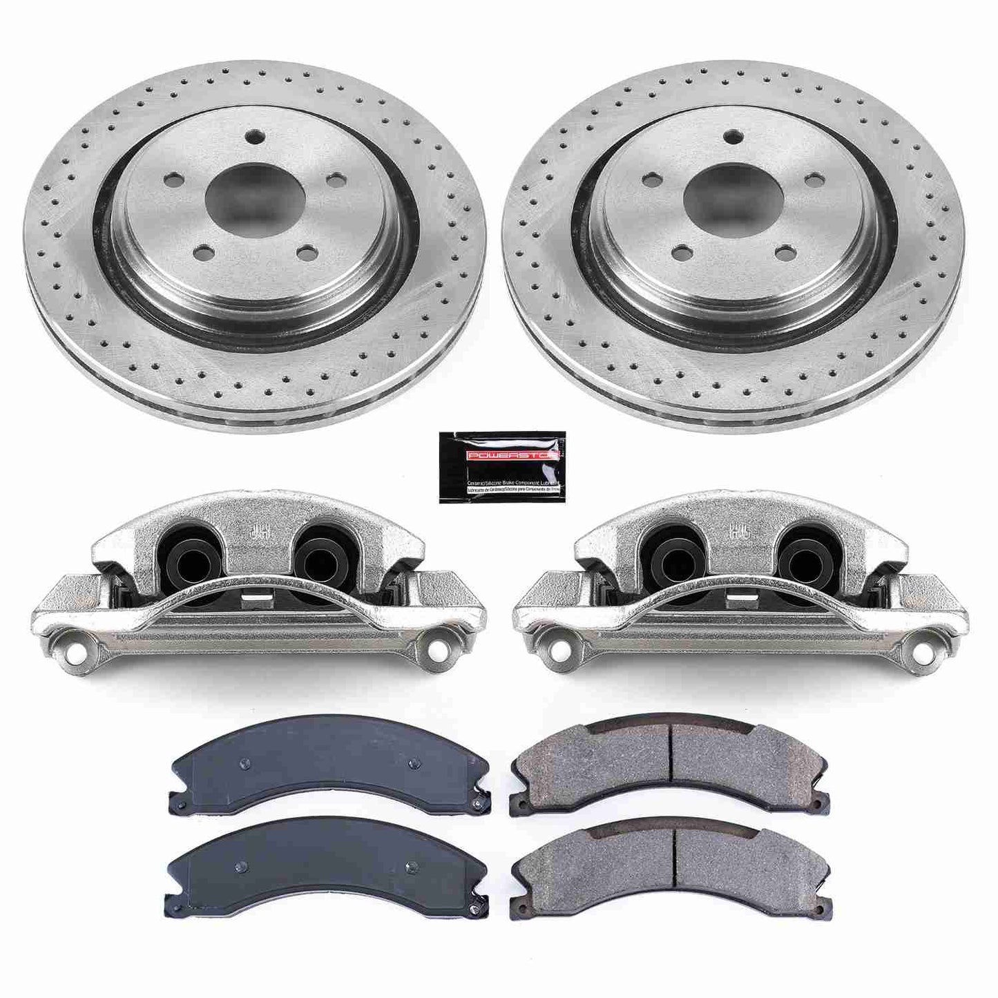 PowerStop Power Stop 15-19 Chevrolet Silverado 2500 HD Rear Autospecialty Brake Kit w/Calipers KCOE6993