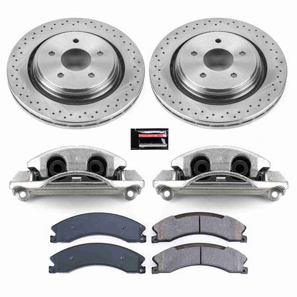 PowerStop Power Stop 15-19 Chevrolet Silverado 2500 HD Rear Autospecialty Brake Kit w/Calipers KCOE6993