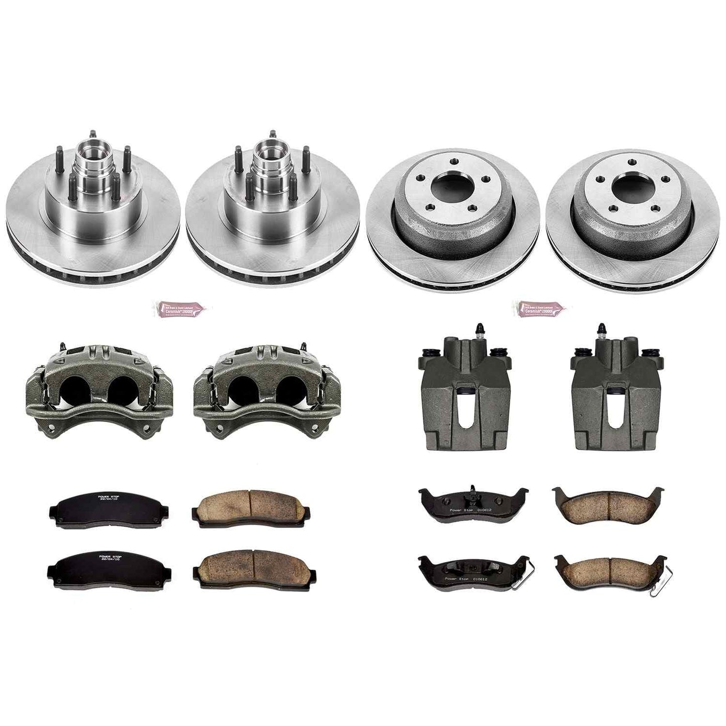 PowerStop Power Stop 10-11 Ford Ranger Autospecialty Kit w/ Calipers - Front and Rear KCOE7003