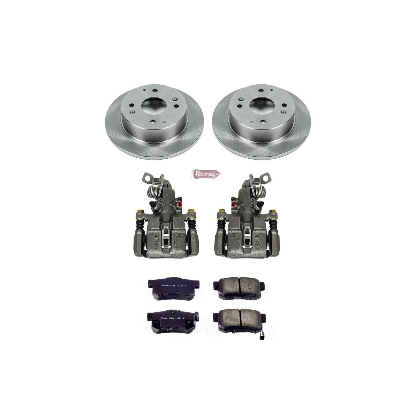 PowerStop Power Stop 91-97 Honda Accord Rear Autospecialty Brake Kit w/Calipers KCOE701B