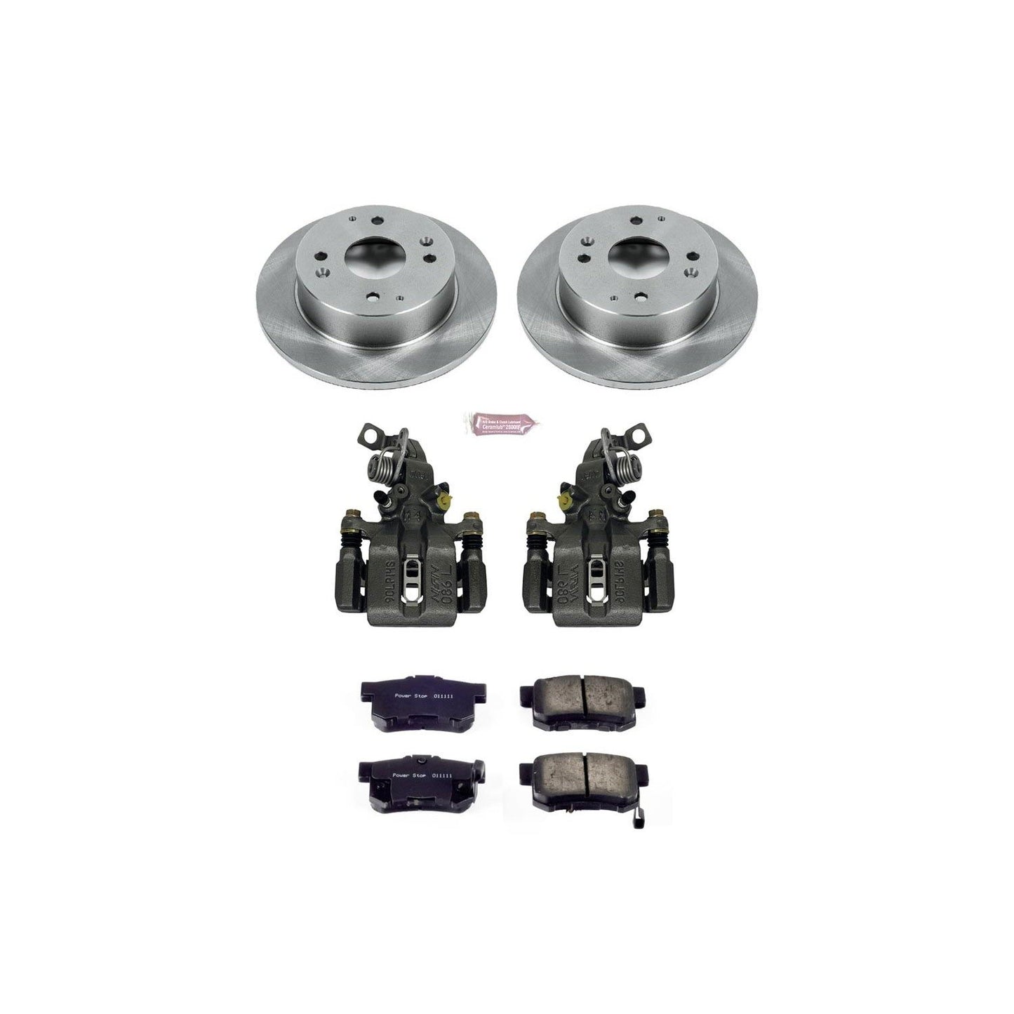 PowerStop Power Stop 1997 Acura CL Rear Autospecialty Brake Kit w/Calipers KCOE701