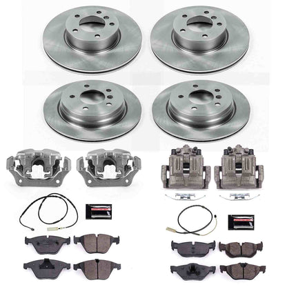 PowerStop Power Stop 13-15 BMW X1 Autospecialty Kit w/ Calipers - Front and Rear KCOE7025