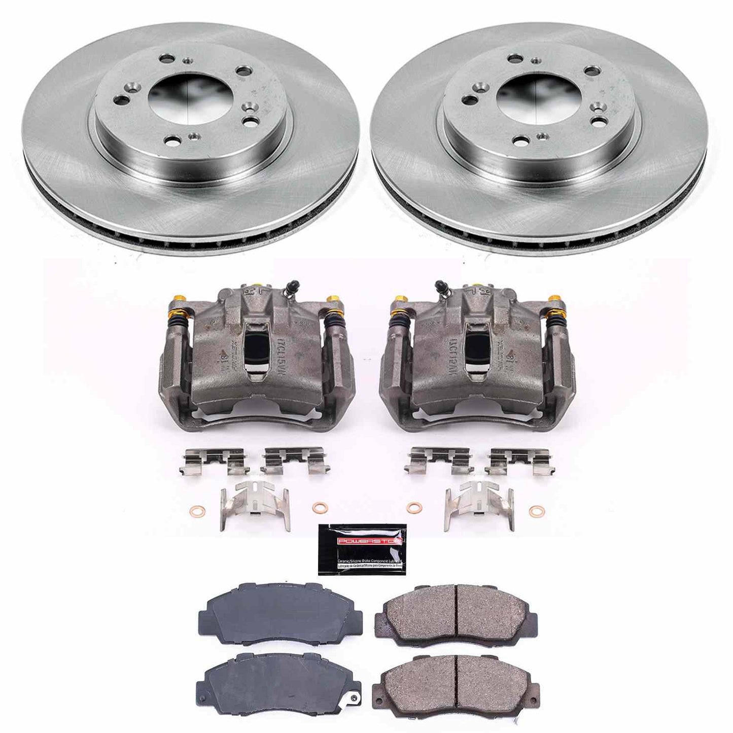 PowerStop Power Stop 91-95 Acura Legend Front Autospecialty Brake Kit w/Calipers KCOE704A
