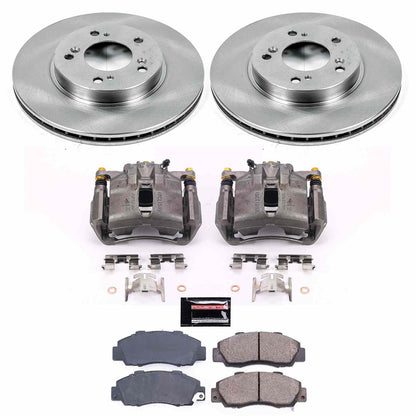 PowerStop Power Stop 91-95 Acura Legend Front Autospecialty Brake Kit w/Calipers KCOE704A