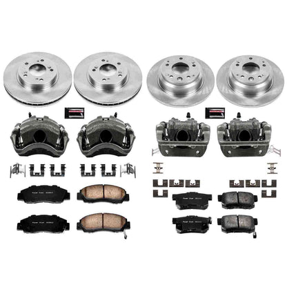 PowerStop Power Stop 96-98 Acura RL Autospecialty Kit w/ Calipers - Front and Rear KCOE705
