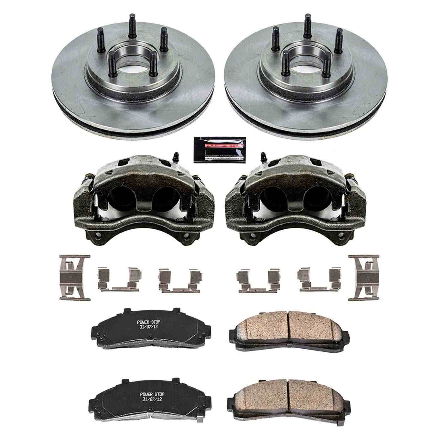 PowerStop Power Stop 95-97 Ford Ranger Front Autospecialty Brake Kit w/Calipers KCOE7070