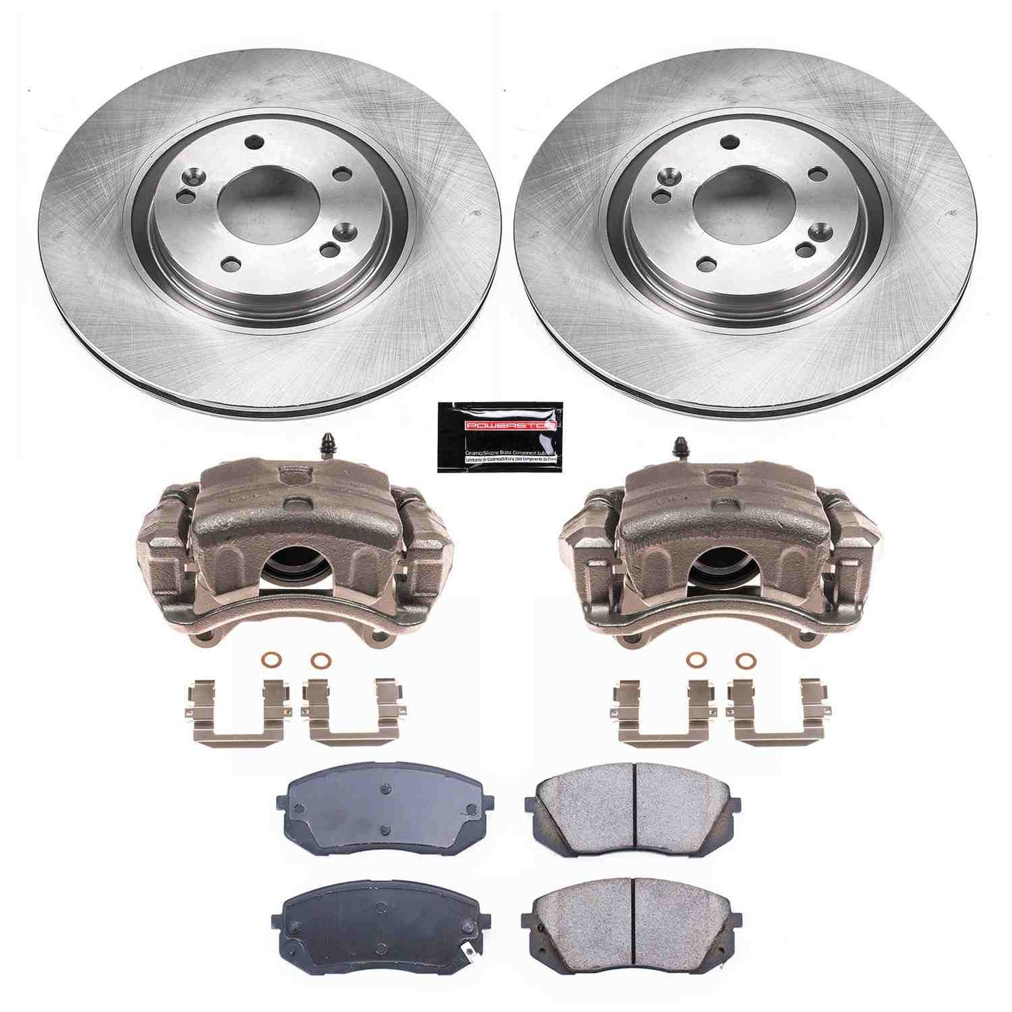 PowerStop Power Stop 2015 Hyundai Sonata Front Autospecialty Brake Kit w/Calipers KCOE7083