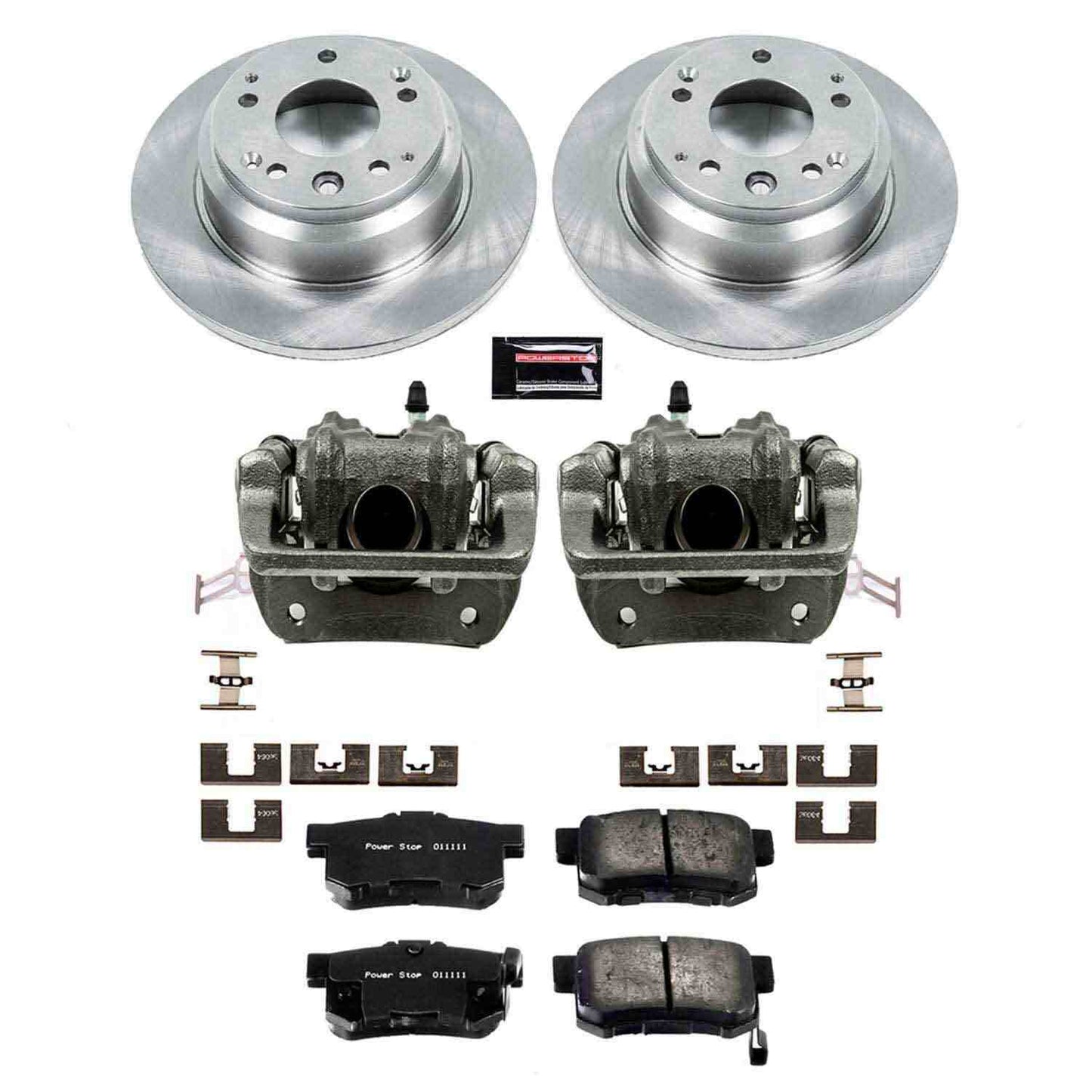 PowerStop Power Stop 96-98 Acura RL Rear Autospecialty Brake Kit w/Calipers KCOE709