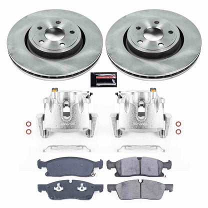 PowerStop Power Stop 16-19 Jeep Grand Cherokee Front Autospecialty Brake Kit w/Calipers KCOE7133