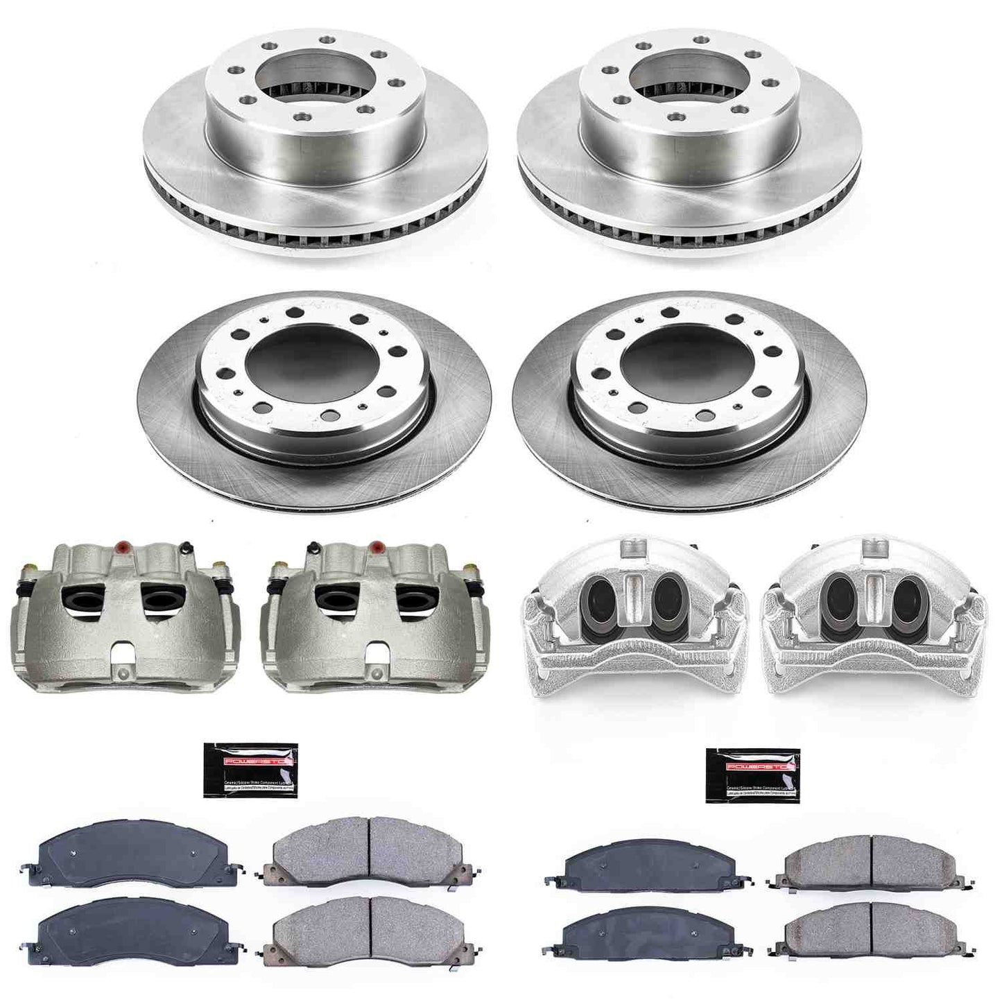 PowerStop Power Stop 13-18 Ram 3500 Autospecialty Kit w/ Calipers - Front and Rear KCOE7141A