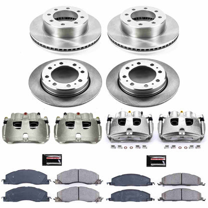 PowerStop Power Stop 13-18 Ram 3500 Autospecialty Kit w/ Calipers - Front and Rear KCOE7141