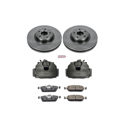 PowerStop Power Stop 15-18 Ford Focus Front Autospecialty Brake Kit w/Calipers KCOE7208