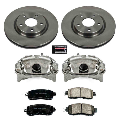 PowerStop Power Stop 14-17 Nissan Leaf Front Autospecialty Brake Kit w/Calipers KCOE7215