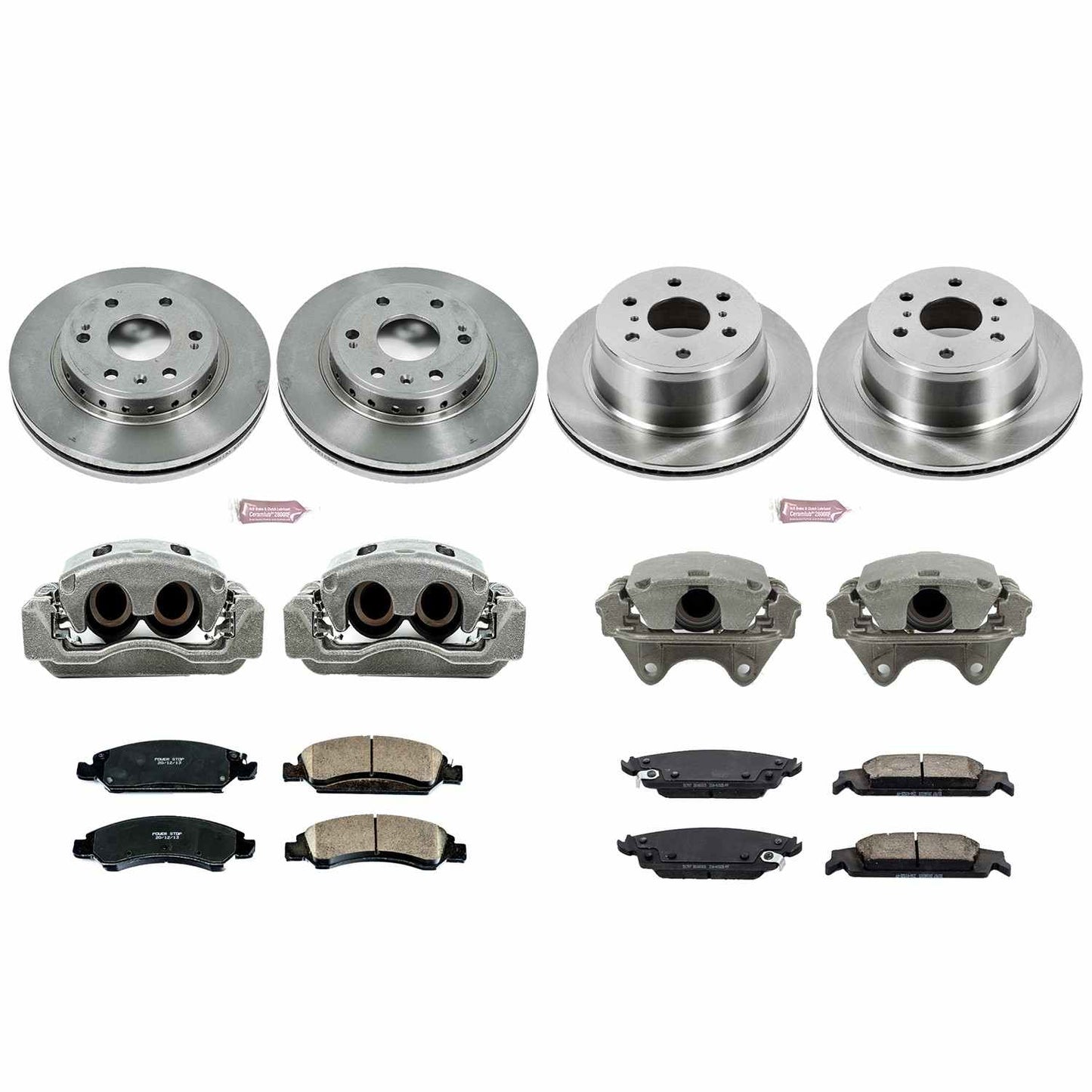 PowerStop Power Stop 15-19 Chevrolet Tahoe Autospecialty Kit w/ Calipers - Front and Rear KCOE7225