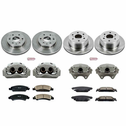 PowerStop Power Stop 15-19 Chevrolet Tahoe Autospecialty Kit w/ Calipers - Front and Rear KCOE7225