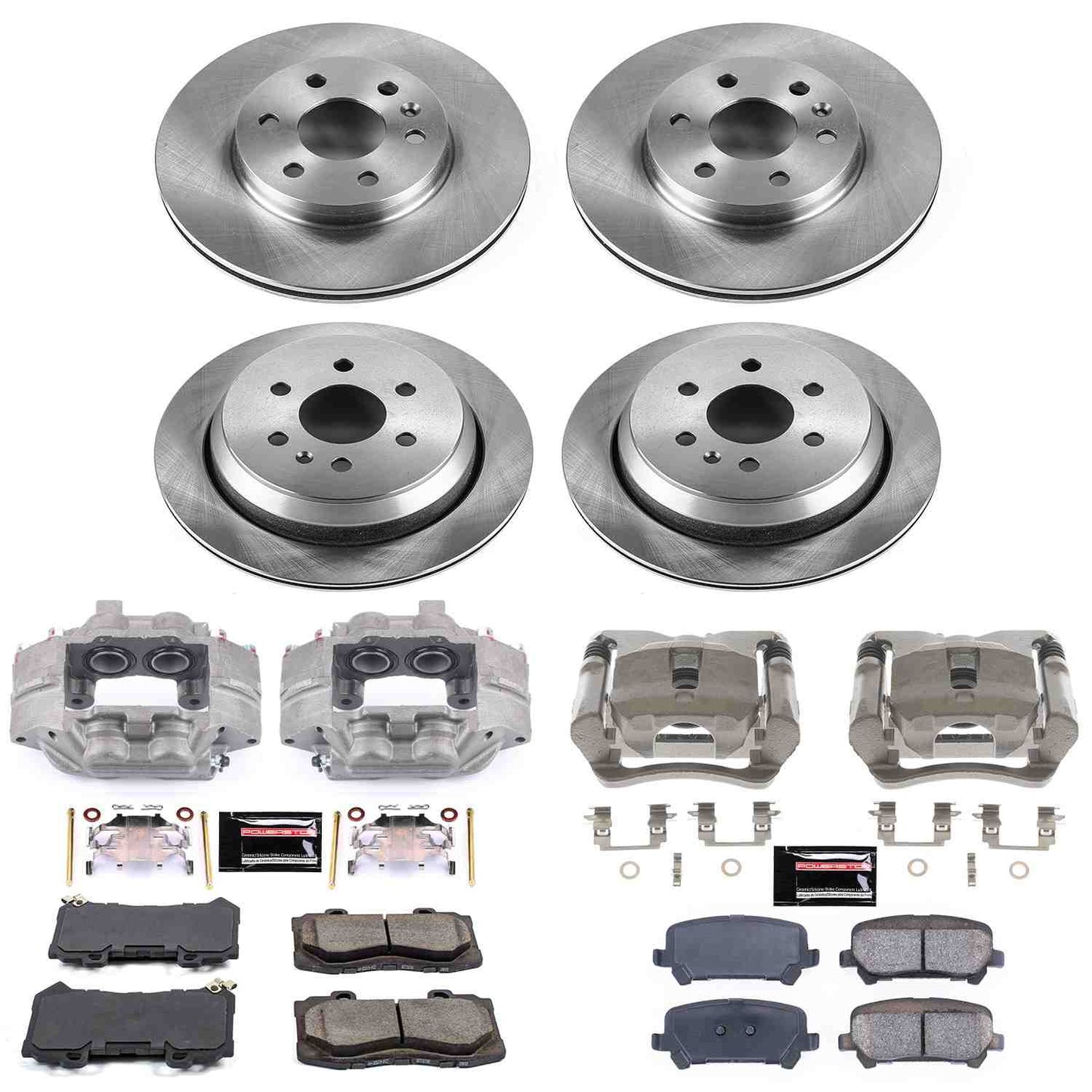 PowerStop Power Stop 15-19 Chevrolet Colorado Autospecialty Kit w/ Calipers - Front and Rear KCOE7228