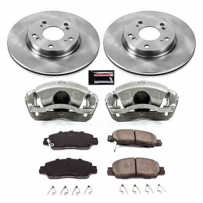 PowerStop Power Stop 16-17 Honda Accord Front Autospecialty Brake Kit w/Calipers KCOE7345