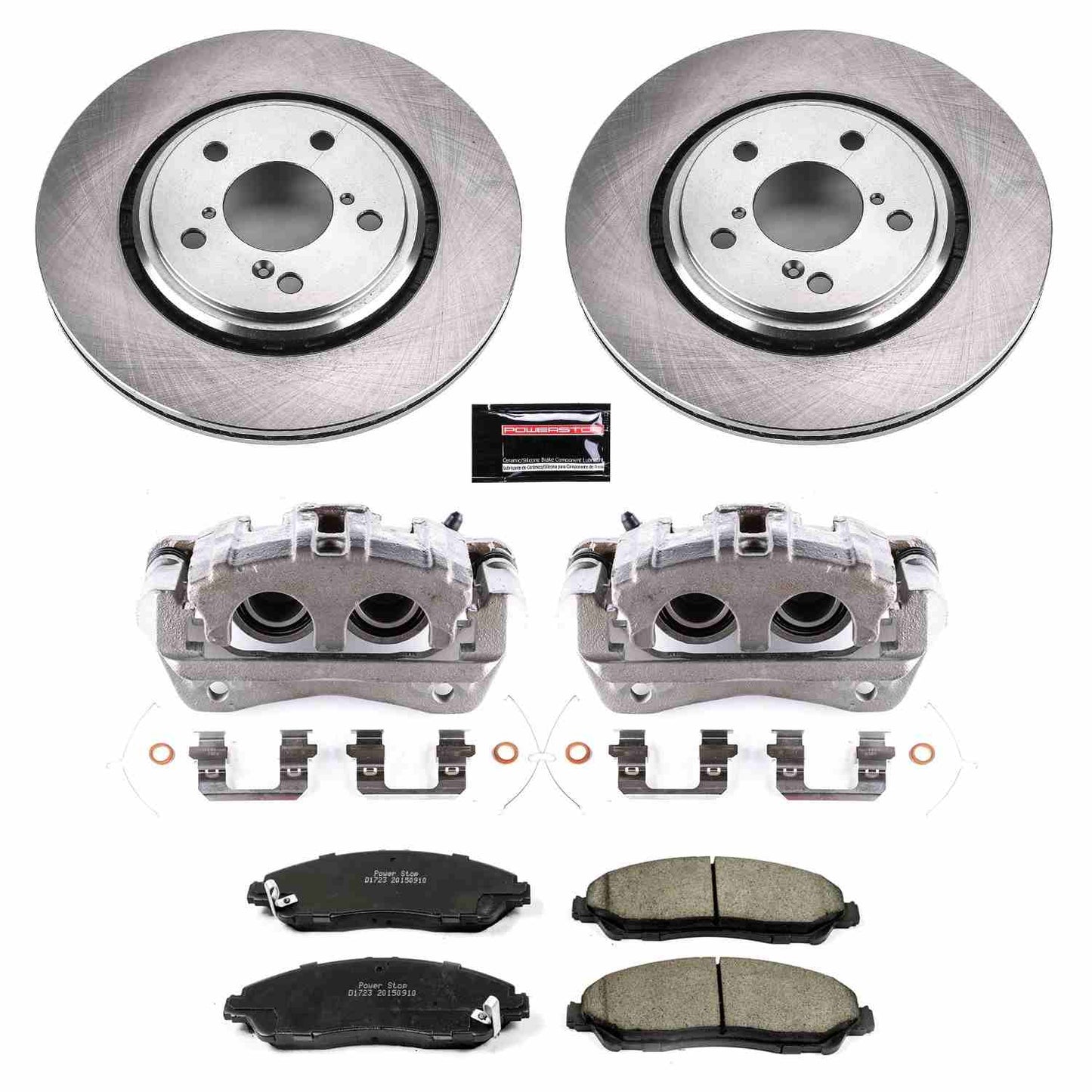 PowerStop Power Stop 17-19 Acura MDX Front Autospecialty Brake Kit w/Calipers KCOE7352