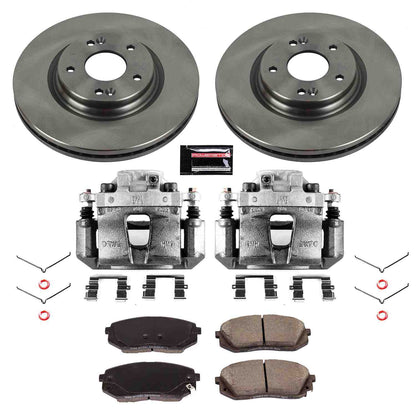 PowerStop Power Stop 16-19 Hyundai Sonata Front Autospecialty Brake Kit w/Calipers KCOE7353