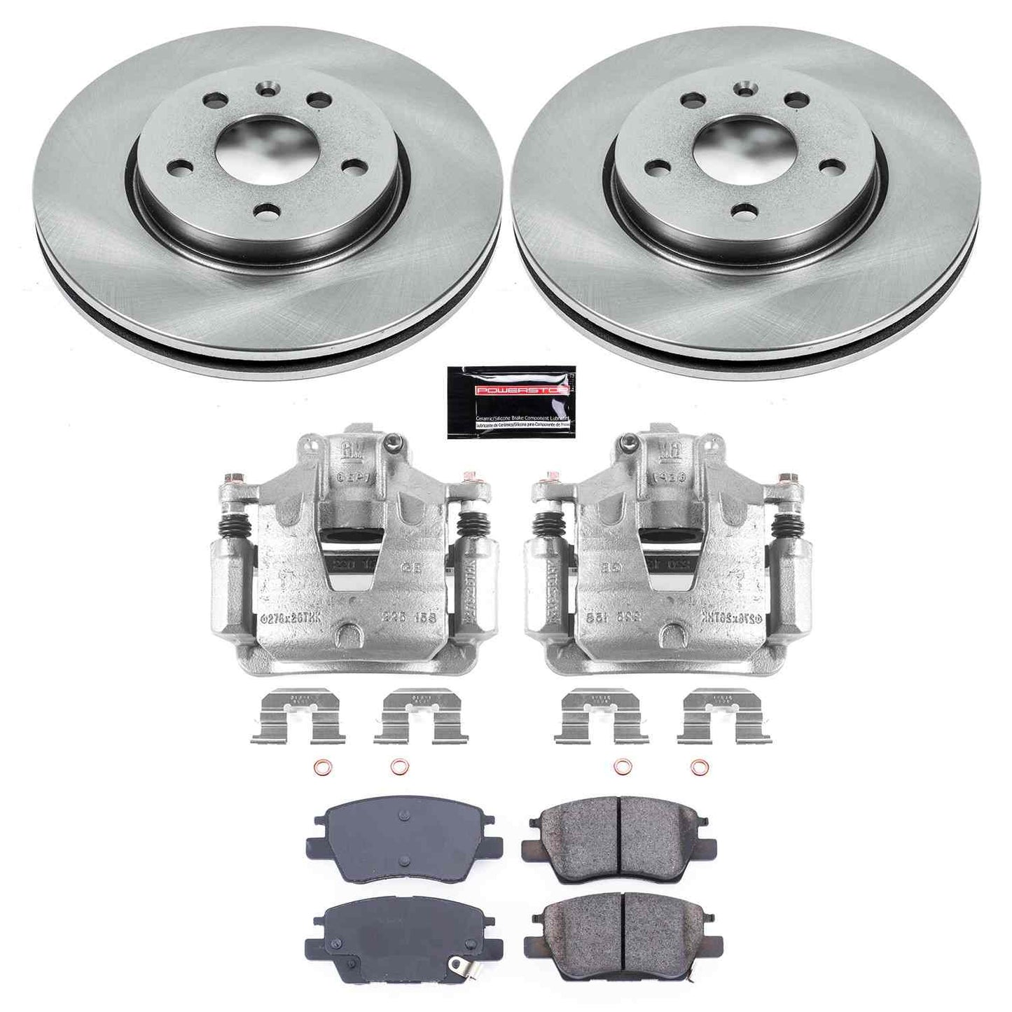 PowerStop Power Stop 17-19 Chevrolet Bolt EV Front Autospecialty Brake Kit w/Calipers KCOE7399