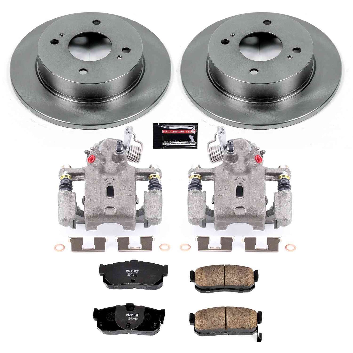 PowerStop Power Stop 91-96 Infiniti G20 Rear Autospecialty Brake Kit w/Calipers KCOE740