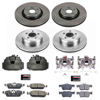 PowerStop Power Stop 15-17 Lincoln MKC Autospecialty Kit w/ Calipers - Front and Rear KCOE7418