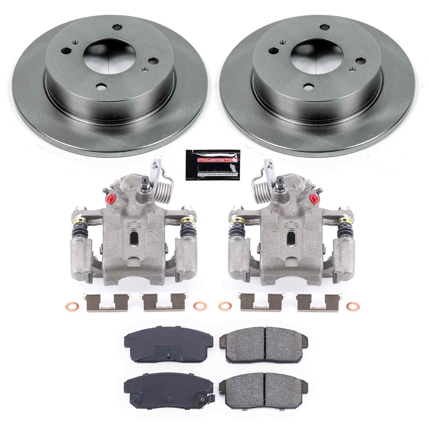 PowerStop Power Stop 01-02 Infiniti G20 Rear Autospecialty Brake Kit w/Calipers KCOE741