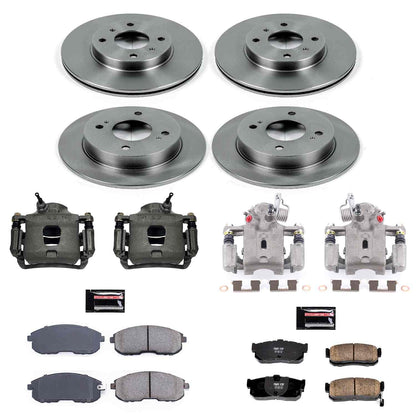 PowerStop Power Stop 99-01 Infiniti G20 Autospecialty Kit w/ Calipers - Front and Rear KCOE750