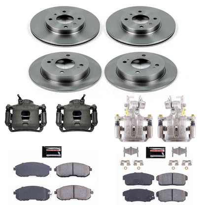PowerStop Power Stop 02-06 Nissan Sentra Autospecialty Kit w/ Calipers - Front and Rear KCOE751A