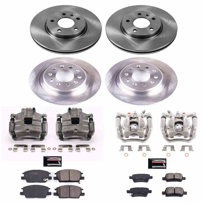 PowerStop Power Stop 18-19 Buick LaCrosse Autospecialty Kit w/ Calipers - Front and Rear KCOE7566