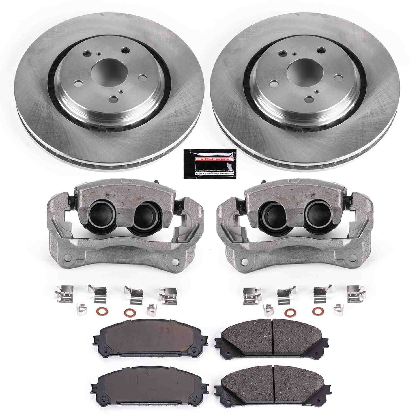 PowerStop Power Stop 16-18 Lexus RX350 Front Autospecialty Brake Kit w/Calipers KCOE7688A