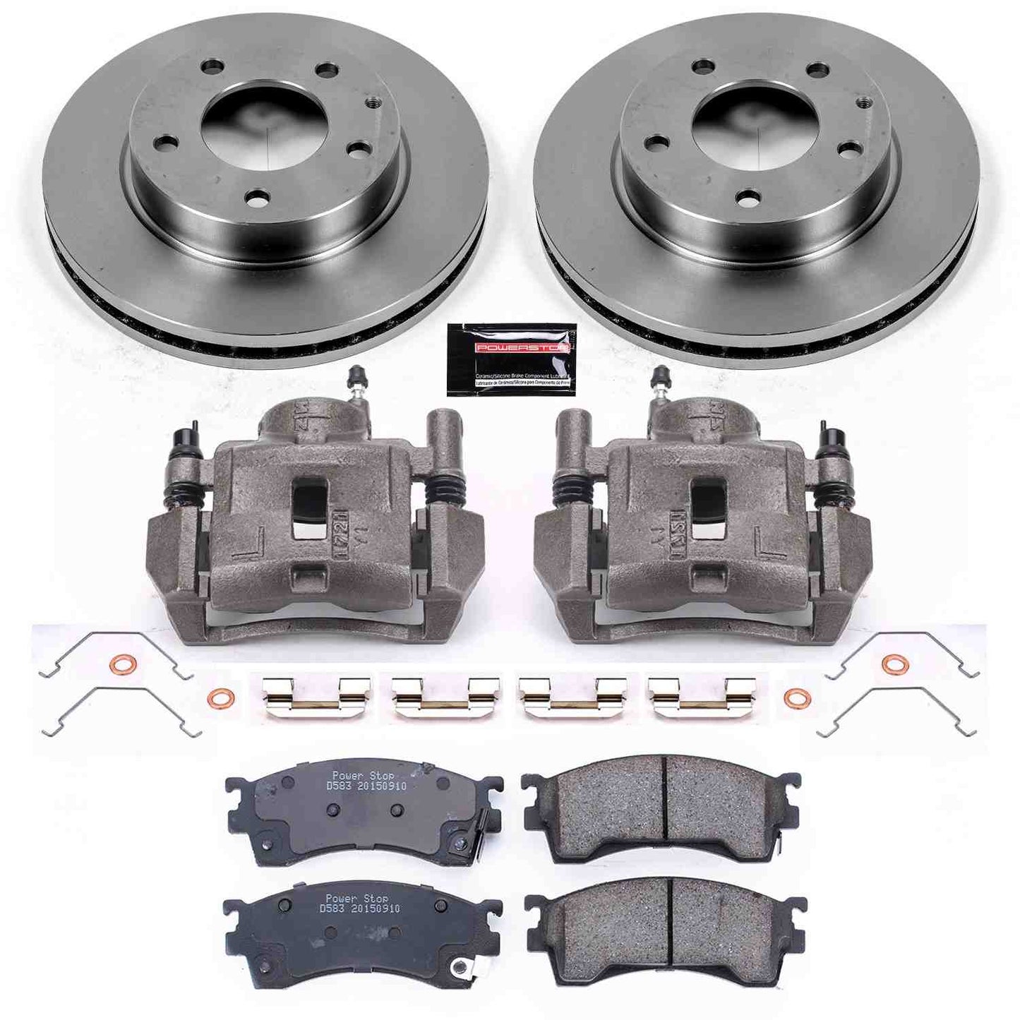 PowerStop Power Stop 93-97 Ford Probe Front Autospecialty Brake Kit w/Calipers KCOE782