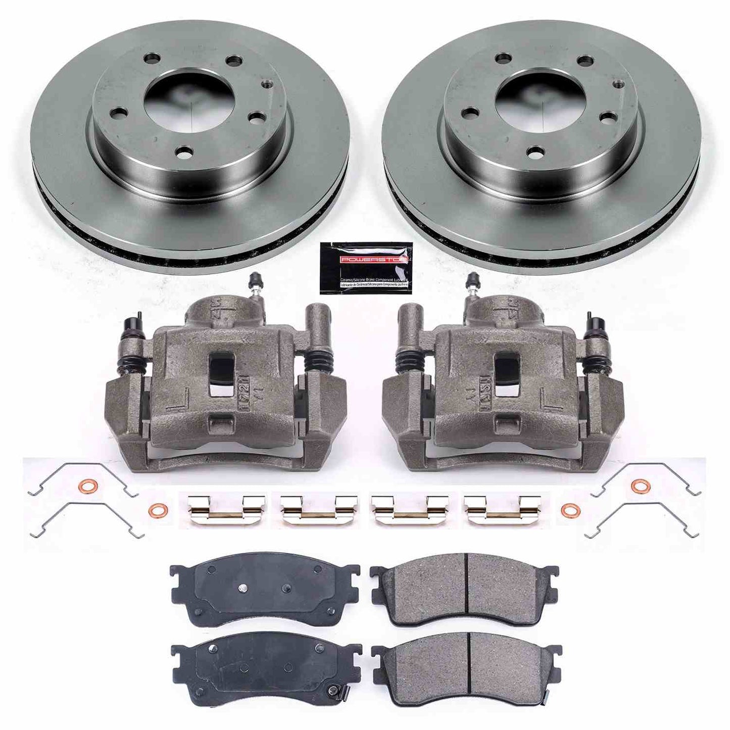 PowerStop Power Stop 01-03 Mazda Protege Front Autospecialty Brake Kit w/Calipers KCOE788