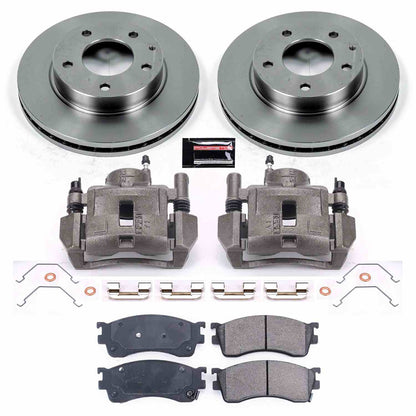 PowerStop Power Stop 01-03 Mazda Protege Front Autospecialty Brake Kit w/Calipers KCOE788