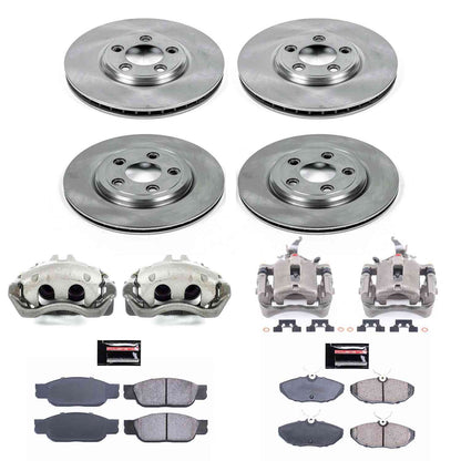 PowerStop Power Stop 03-06 Lincoln LS Autospecialty Kit w/ Calipers - Front and Rear KCOE7937A